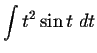 $\displaystyle \int t^2 \sin t\ dt $